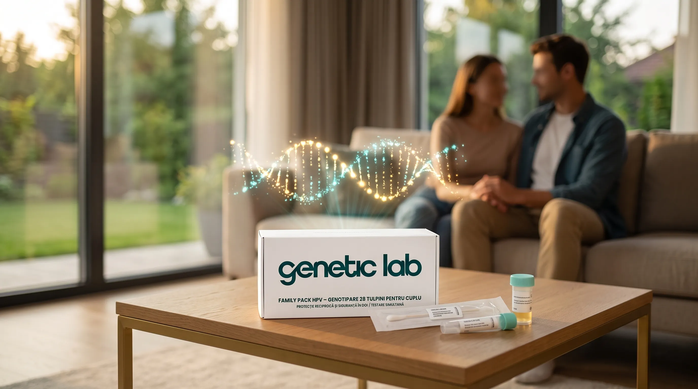 Family Pack HPV – Genotipare 28 Tulpini pentru Cuplu