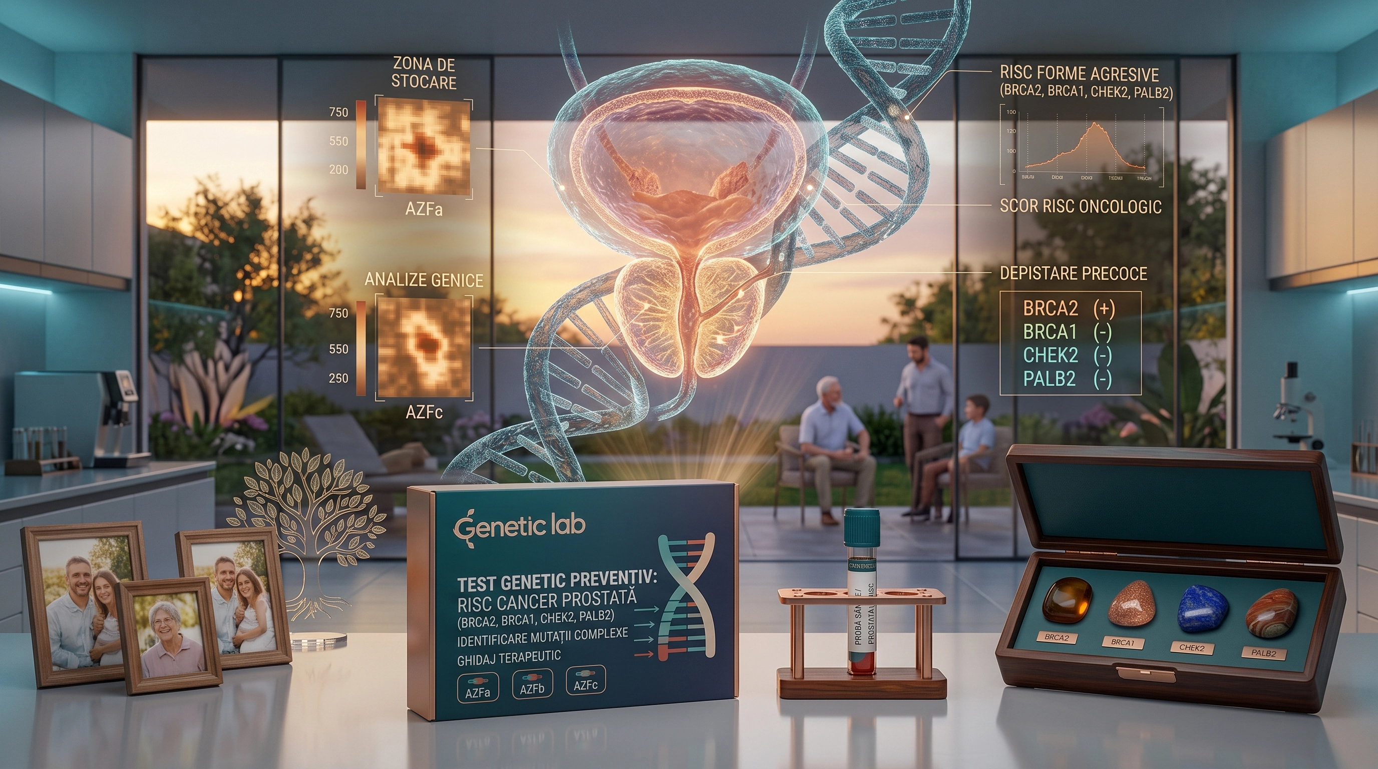 Screening Genetic Cancer de Prostată – Panel 4 Gene (BRCA1, BRCA2, PALB2, CHEK2) prin NGS