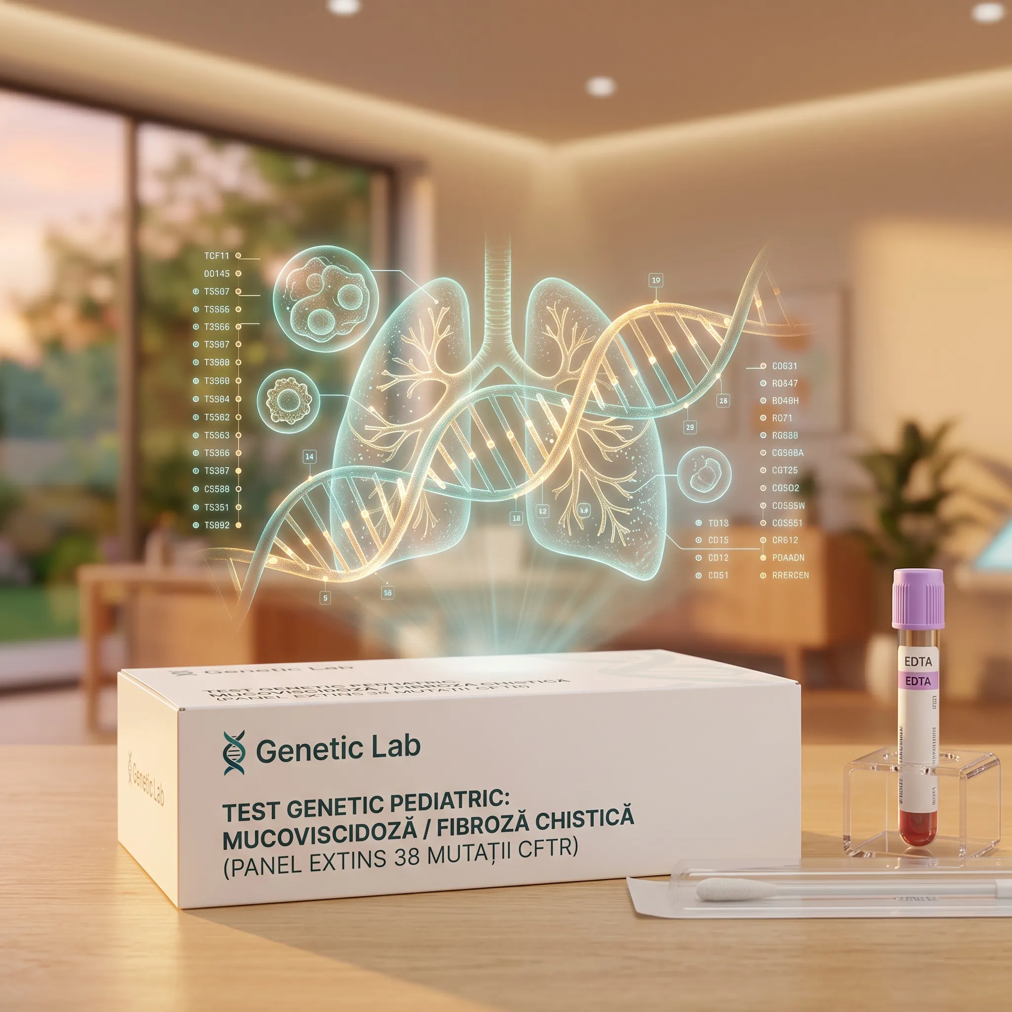 Test Genetic Fibroză Chistică – Diagnostic Molecular 38 Variante Gena CFTR